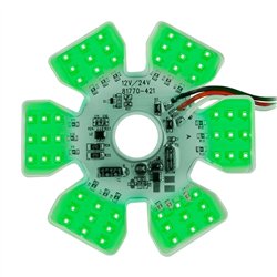 GG81778 - GREEN ULTRA THIN AIR CLEANER HEX 54 LED DUAL FUNCTION LIGHT 12/24V