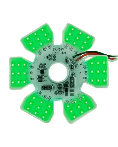 GG81778 - GREEN ULTRA THIN AIR CLEANER HEX 54 LED DUAL FUNCTION LIGHT 12/24V