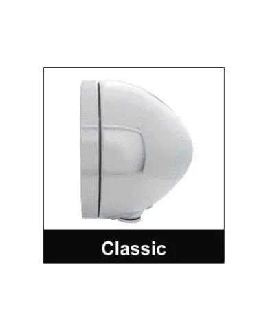 UP31574-Stainless Bullet Classic Headlight 11 LED Bulb With LED Signal - Amber Lens