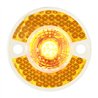 GG81781 - 1-1/8" MINI AMBER/CLEAR 1 LED MARKER LIGHT W/ REFLECTOR LENS