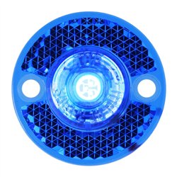 GG81785 - 1-1/8" MINI BLUE/BLUE 1 LED SEALED LIGHT W/ REFLECTOR LENS