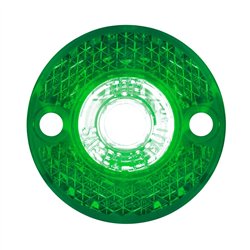 GG81786 - 1-1/8" MINI GREEN/GREEN 1 LED SEALED LIGHT W/ REFLECTOR LENS