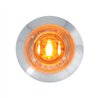 GG87061 - 1" MINI AMBER/CLEAR 1 LED LIGHT W/CR. PLASTIC BEZEL