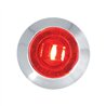 GG87062 - 1" MINI RED/RED 1LED LIGHT W/CR. PLASTIC BEZEL