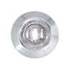 GG87064 - 1" MINI WHITE/CLEAR 1 LED LIGHT W/CR. PLASTIC BEZEL