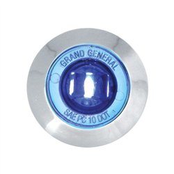 GG87065 - 1" MINI BLUE/BLUE 1LED LIGHT W/CR. PLASTIC BEZEL
