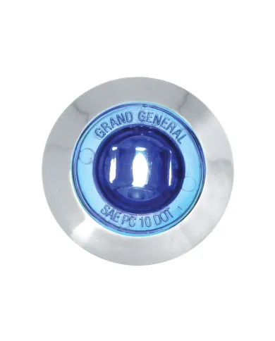 GG87065 - 1" MINI BLUE/BLUE 1LED LIGHT W/CR. PLASTIC BEZEL