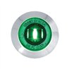 GG87066 - 1" MINI GREEN/GREEN 1 LED LIGHT W/CR. PLASTIC BEZEL