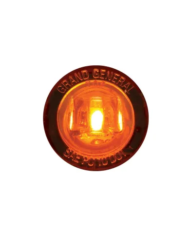GG87280 - 1" MINI AMBER/AMBER 1LED PUSH/ SCREW IN LED MARKER LIGHT