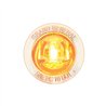 GG87281 - 1" MINI AMBER/CLEAR 1LED PUSH/ SCREW IN LED MARKER LIGHT