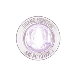 GG87284 - 1" MINI WHITE/CLEAR 1LED PUSH/ SCREW IN LED LIGHT