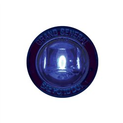 GG87285 - 1" MINI BLUE/BLUE 1LED PUSH/ SCREW IN LED LIGHT