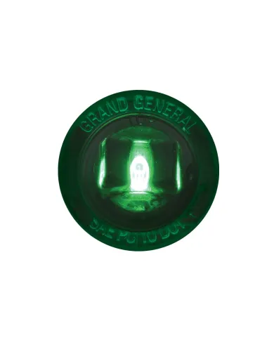 GG87286 - 1" MINI GREEN/GREEN 1LED PUSH/ SCREW IN LED LIGHT