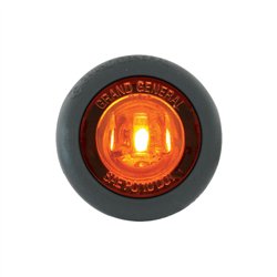 GG87290 - 1" MINI AMBER/AMBER 1-LED LIGHT W/GROMMET