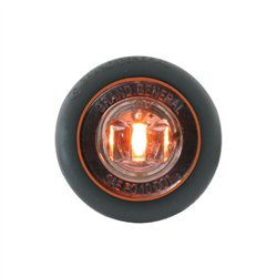 GG87291 - 1" MINI AMBER/CLEAR 1 LED LIGHT W/GROMMET