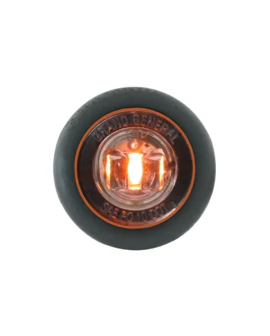 GG87291 - 1" MINI AMBER/CLEAR 1 LED LIGHT W/GROMMET