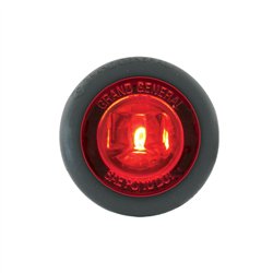 GG87292 - 1" MINI RED/RED 1 LED LIGHT W/ GROMMET