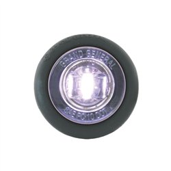 GG87294 - 1" MINI WHITE/CLEAR 1 LED LIGHT W/GROMMET