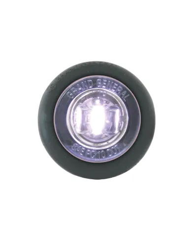 GG87294 - 1" MINI WHITE/CLEAR 1 LED LIGHT W/GROMMET