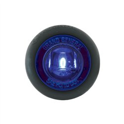GG87295 - 1" MINI BLUE/BLUE 1-LED LIGHT W/GROMMET