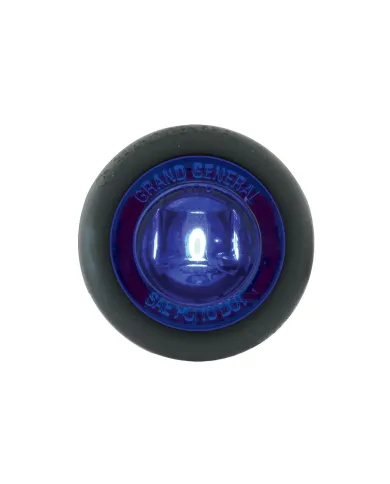 GG87295 - 1" MINI BLUE/BLUE 1-LED LIGHT W/GROMMET