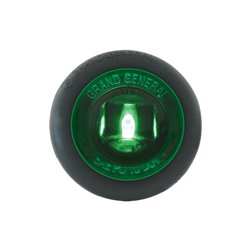 GG87296 - 1" MINI GREEN/GREEN 1 LED LIGHT W/GROMMET