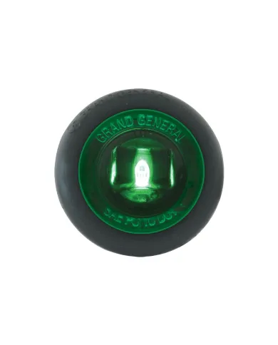 GG87296 - 1" MINI GREEN/GREEN 1 LED LIGHT W/GROMMET