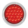 GG87582 - CR. DIE CAST 4" PEARL RED/RED 24 LED LIGHT