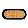 GG87726 - OVAL FLEET AMBER/CLEAR LED LIGHT W/GROMMET & PIGTAIL