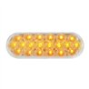 GG87728 - OVAL FLEET AMBER/CLEAR 20 LED SEALED LIGHT