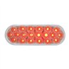 GG87729 - OVAL FLEET RED/CLEAR 20 LED SEALED LIGHT