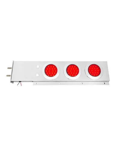 GG91046 - S.S. SPRING LOADED BAR 4" RED/RED FLEET W/TWIST-ON CVR