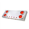 GG91310 - S.S. REAR LIGHT PANEL W/ 4"&1" RED/RED LED LIGHTS