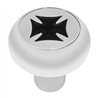 GG95350 - SCREW-IN CR. ALUM. TRACTOR KNOB W/BLACK IRON CROSS