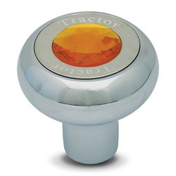 GG95370 - SCREW-IN CR. ALUM. TRACTOR KNOB W/AMBER JEWEL