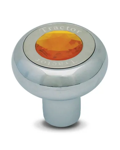 GG95370 - SCREW-IN CR. ALUM. TRACTOR KNOB W/AMBER JEWEL