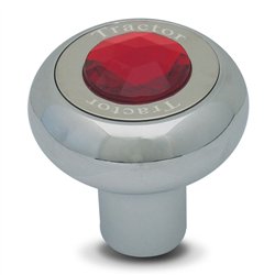 GG95375 - SCREW-IN CR. ALUM. TRACTOR KNOB W/RED JEWEL