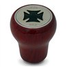 GG95460 - ROSEWOOD DASHBOARD KNOB W/ BLACK IRON CROSS &  S.S. FAN