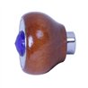 GG95641 - WOOD DASHBOARD KNOB W/BLUE JEWEL & S.S. DIMMER PLATE