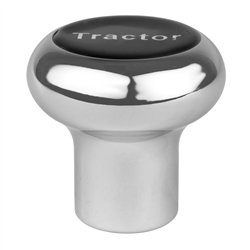 GG95930 - LARGE CR. ALUM. SCREW-IN KNOB W/ BLACK TRACTOR