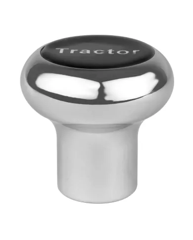 GG95930 - LARGE CR. ALUM. SCREW-IN KNOB W/ BLACK TRACTOR