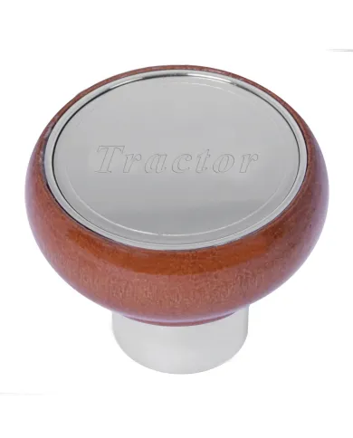 GG96021 - WOOD AIR VALVE CONTROL KNOB W/SS TRACTOR SCRIPT