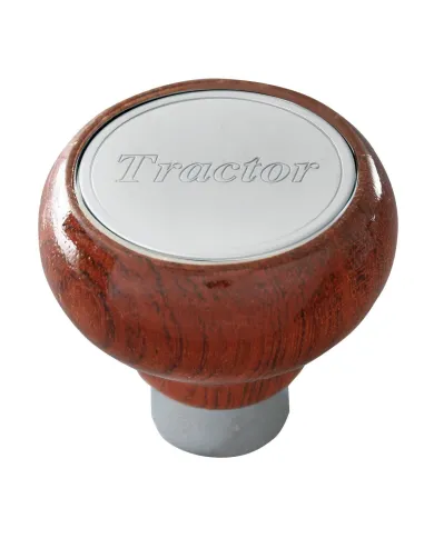 GG96024 - ROSEWOOD AIR CONTROL KNOB W/SS TRACTOR SCRIPT