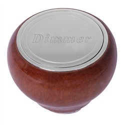 GG96033 - WOOD DASHBOARD KNOB W/SS DIMMER SCRIPT