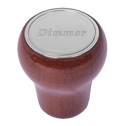 GG96050 - ROSE WOOD DASHBOARD KNOB W/SS DIMMER PLATE