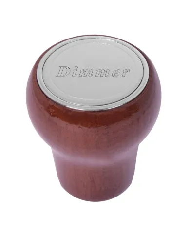 GG96050 - ROSE WOOD DASHBOARD KNOB W/SS DIMMER PLATE