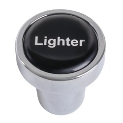 GG96250 - CR. ALUM. CIGARETTE LIGHTER KNOB W/BLACK LIGHTER STICKER