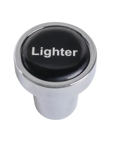 GG96250 - CR. ALUM. CIGARETTE LIGHTER KNOB W/BLACK LIGHTER STICKER