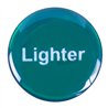 GG96253 - CR. ALUM. CIGARETTE LIGHTER KNOB W/GREEN LIGHTER STICKER