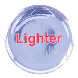 GG96256 - CR. ALUM. CIGARETTE LIGHTER KNOB W/SILVER LIGHTER STICKER
